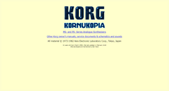 Desktop Screenshot of korganalogue.net