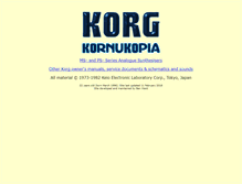 Tablet Screenshot of korganalogue.net